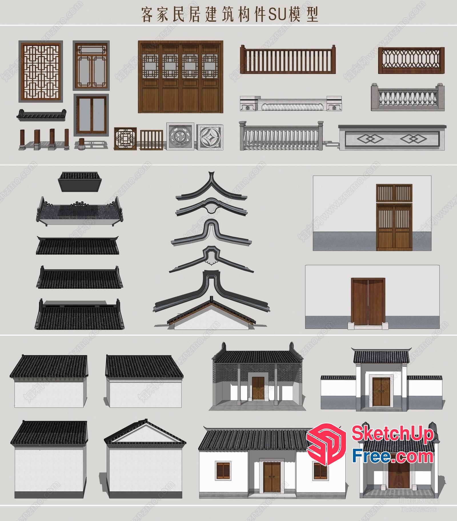 Asian Architecture Decorations 3D SketchUp File