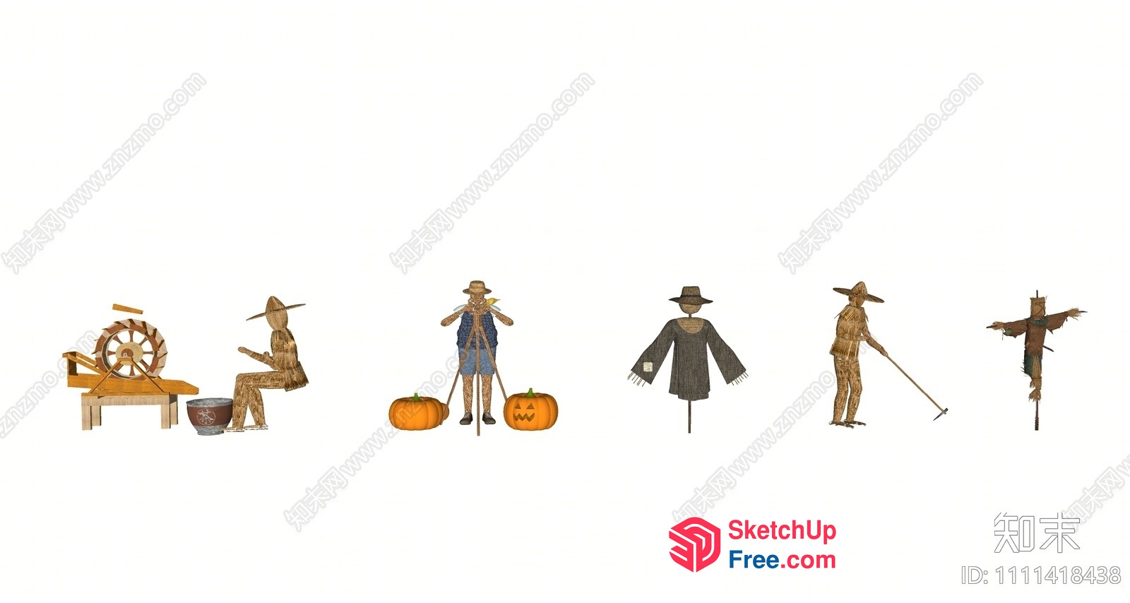 Scarecrow Collection 3D SketchUp File
