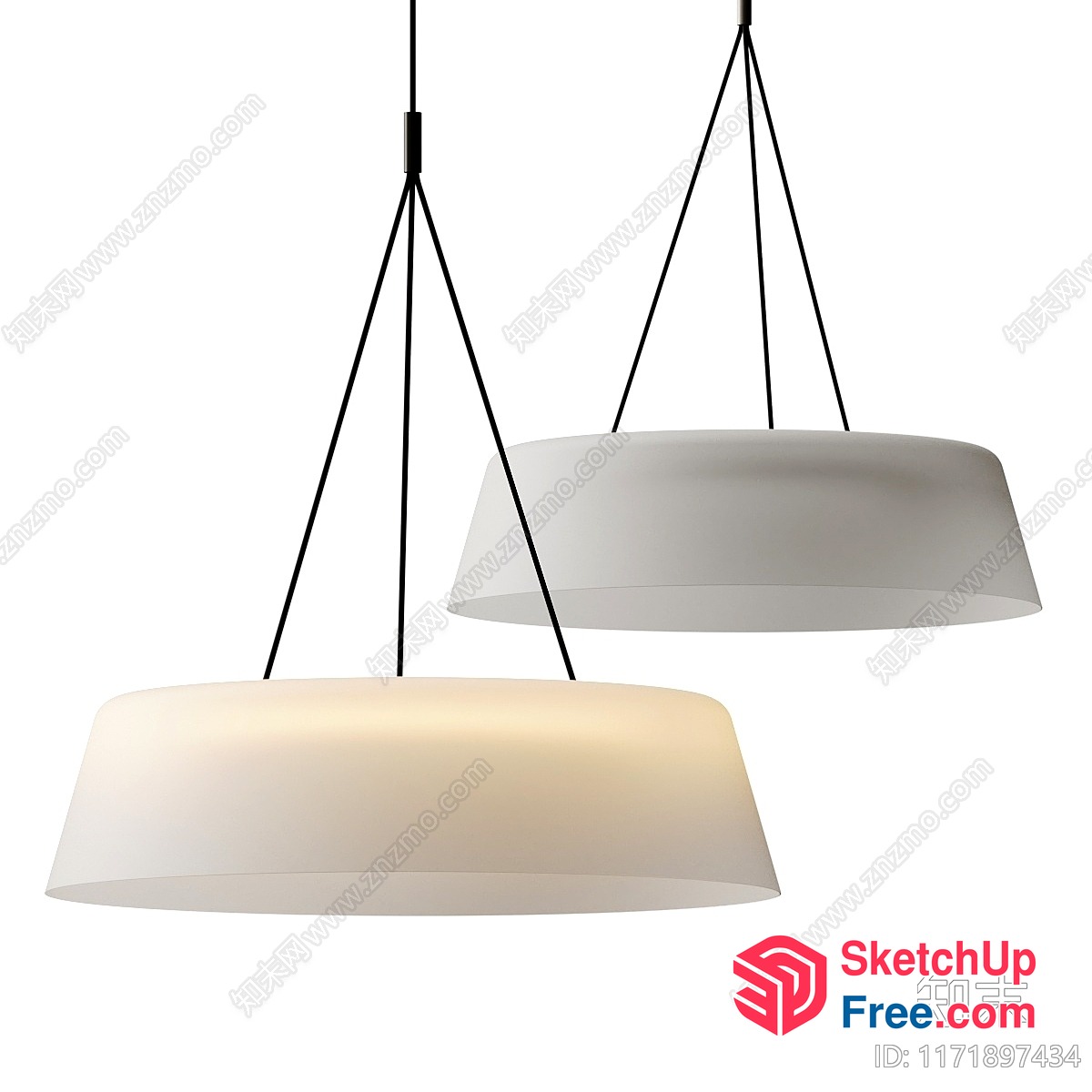 Minimalist Modern Pendant Lights 3D SketchUp File