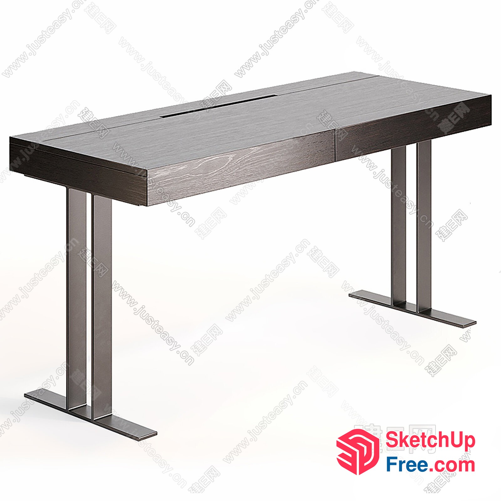 Modern Simple Desk 3D SketchUp File