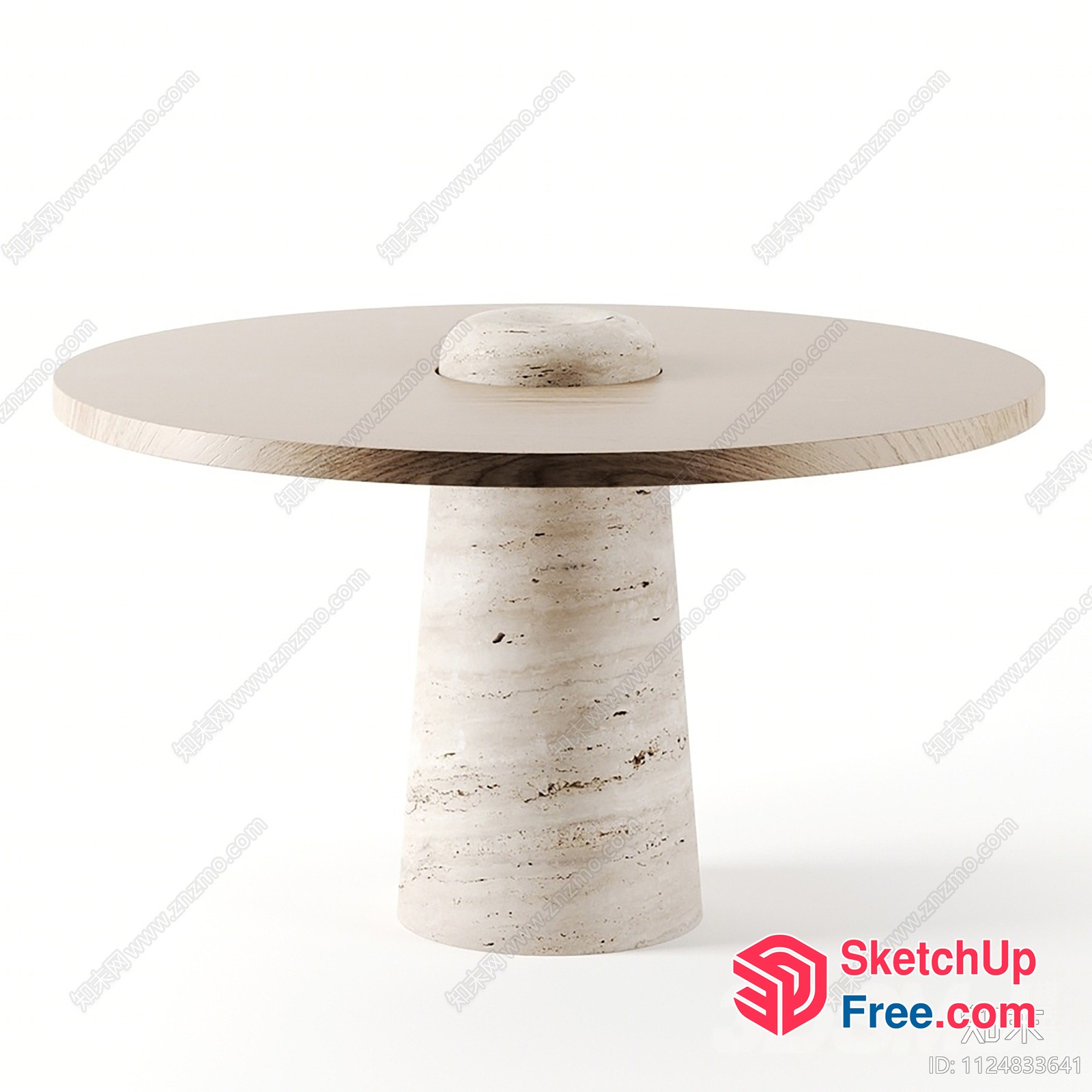 Mushroom-Shaped Table 3D SketchUp File