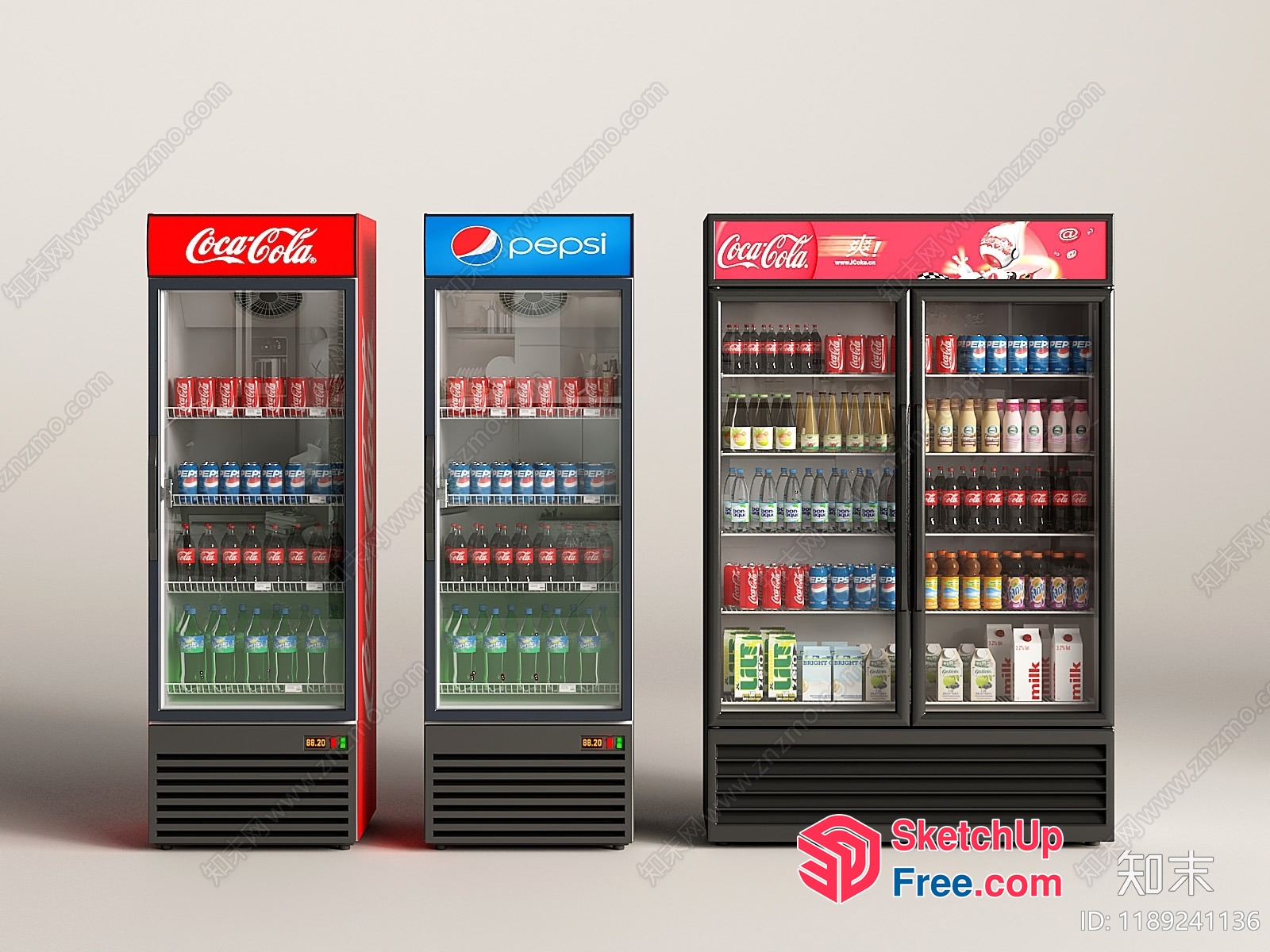 Beverage Fridge Collection 3D SketchUp File