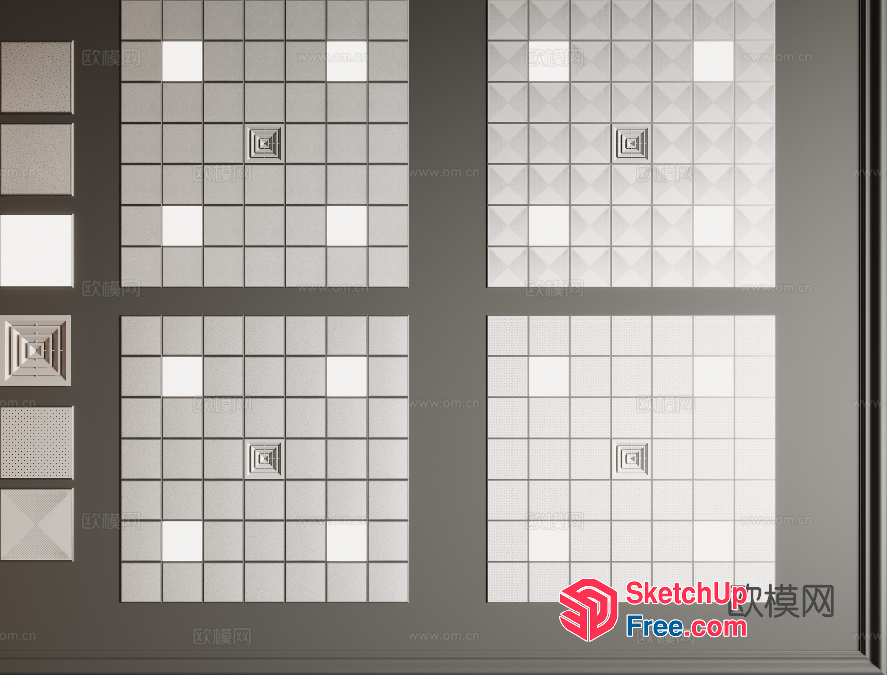 Decorative Wall Tiles 3D SketchUp File