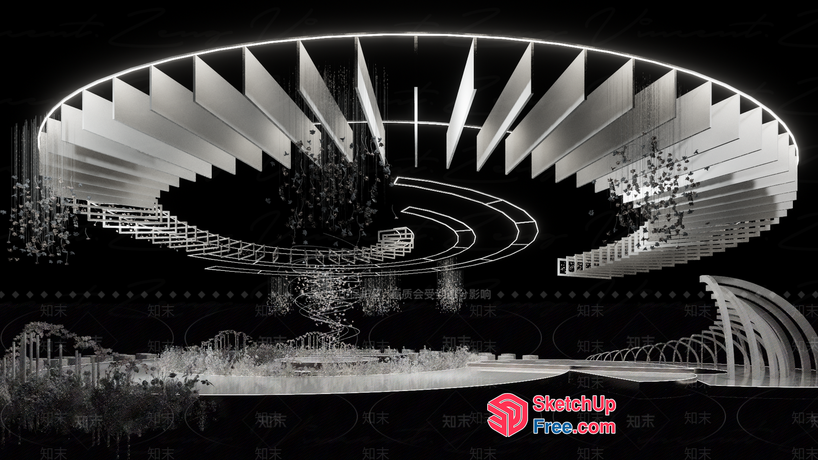 Futuristic Modern Architecture Design 3D SketchUp File