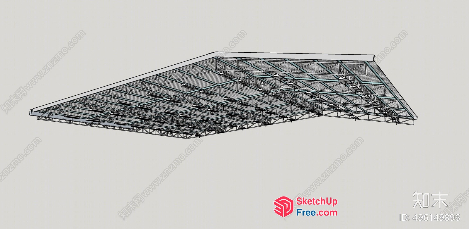 Architectural Metal Framework 3D SketchUp File