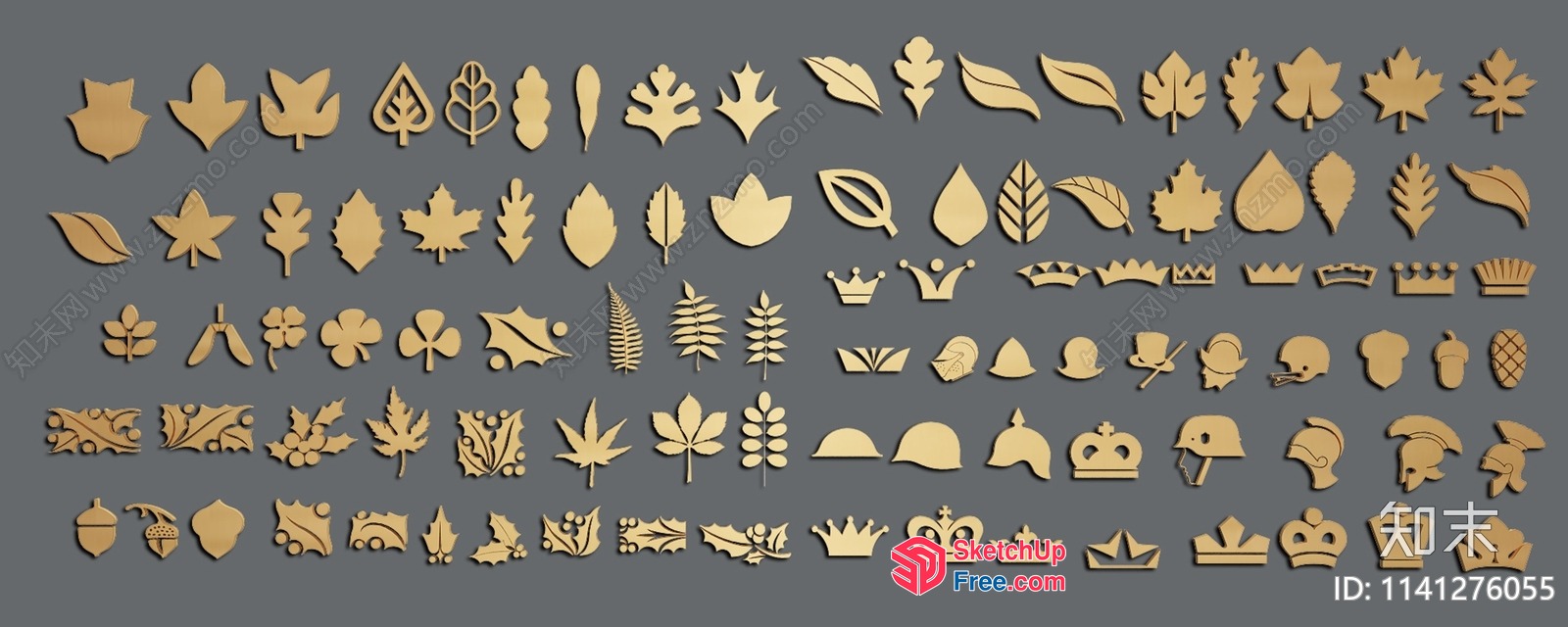 Autumnal Decorative Elements 3D SketchUp File