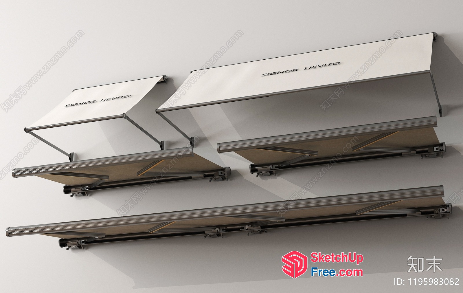 Signor Lievito Wall-Mounted Shelving Units 3D SketchUp File