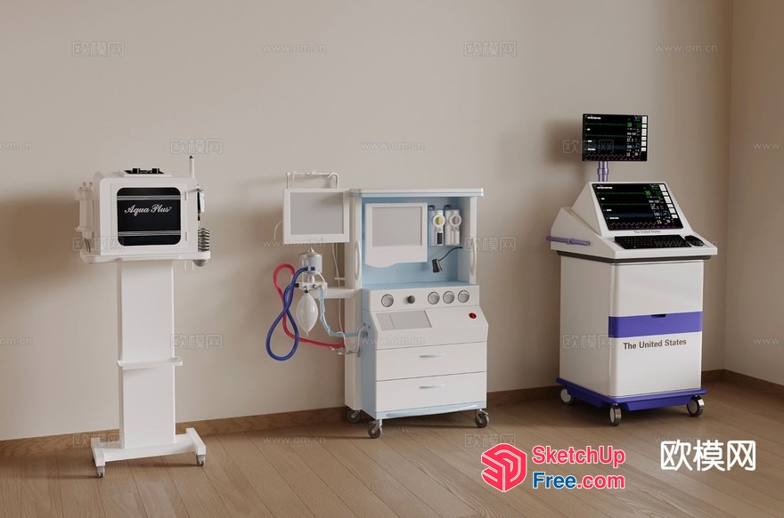 Medical Equipment Display 3D SketchUp File