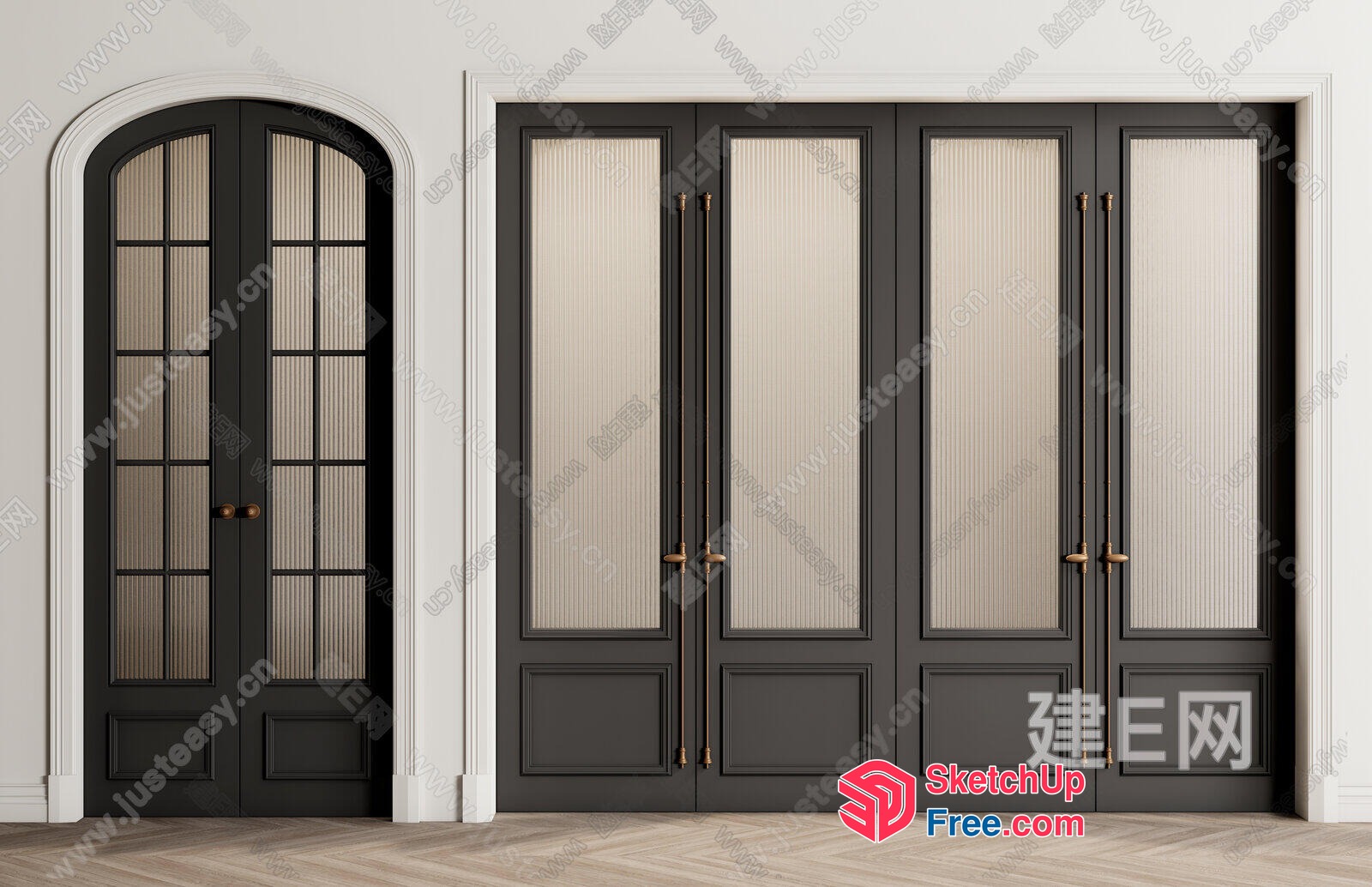 Elegant Doors And Windows 3D SketchUp File