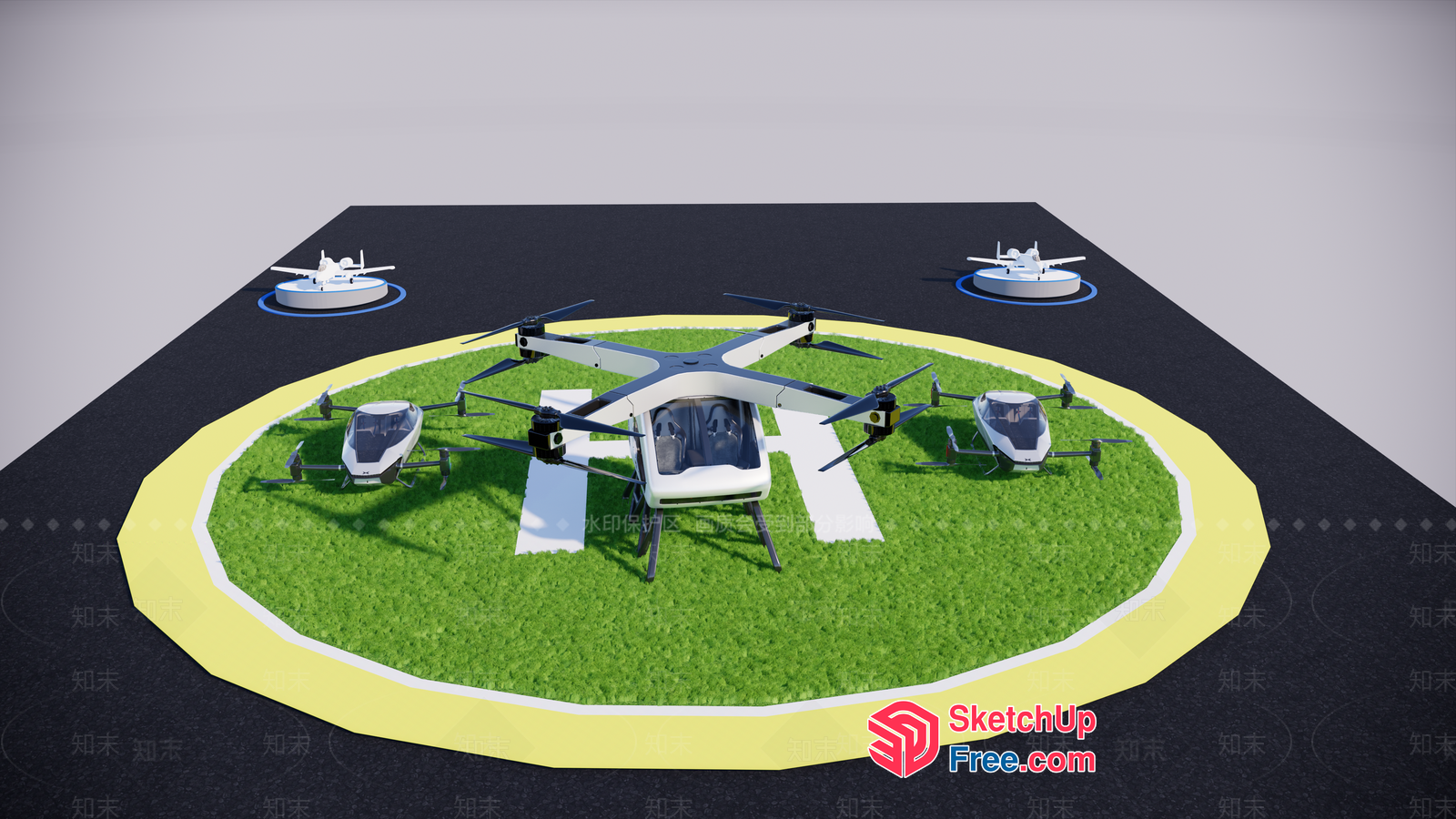 Aerial Drone Display 3D SketchUp File