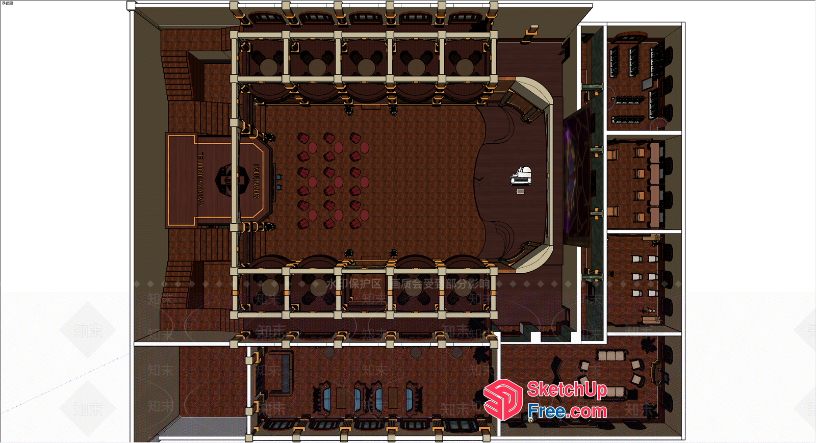 Classic Office Space 3D SketchUp File