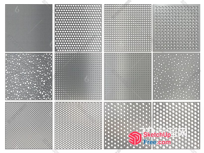 Decorative Metal Patterns For Walls And Ceilings 3D SketchUp File
