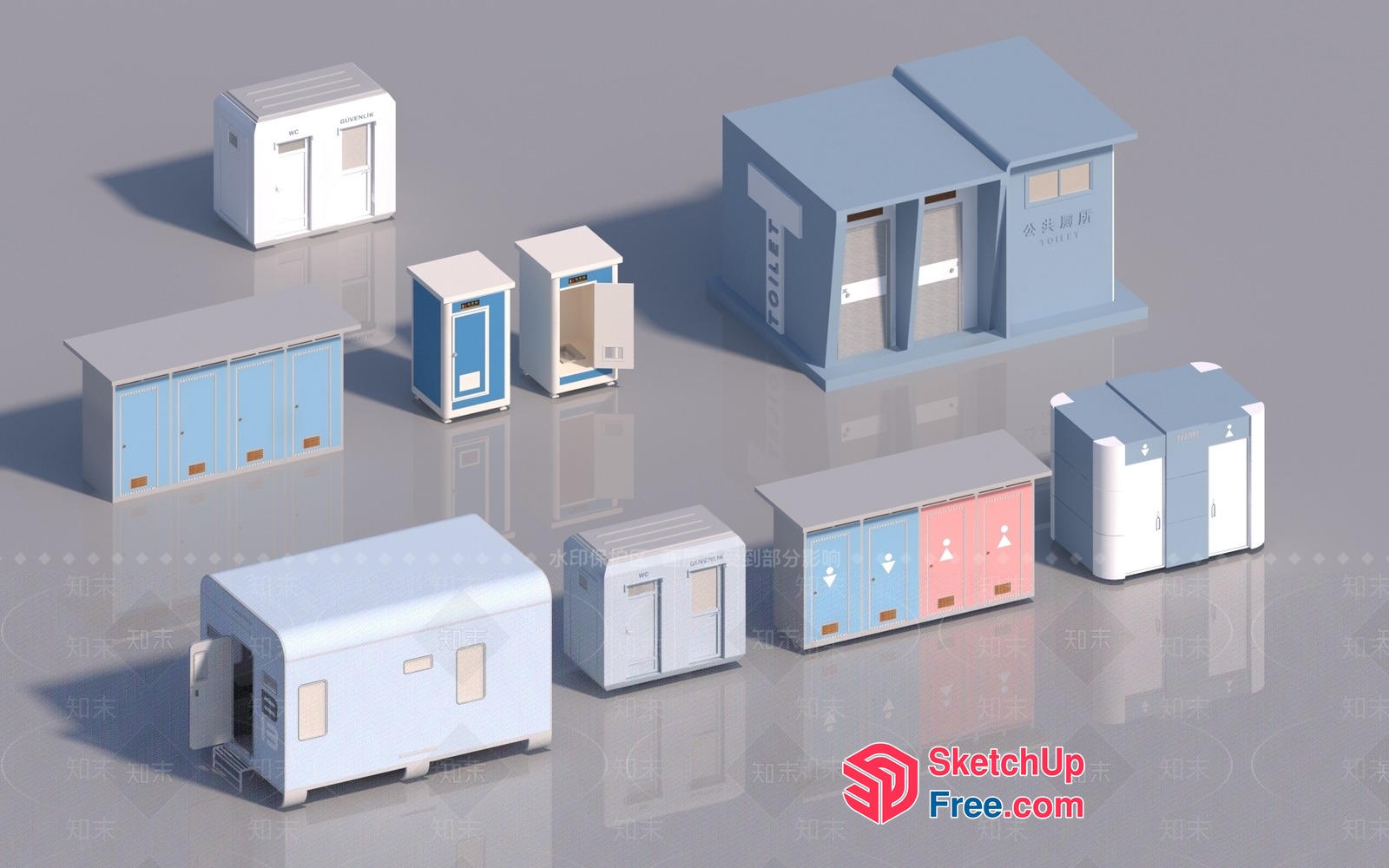 3D Models Of Various Buildings And Structures 3D SketchUp File