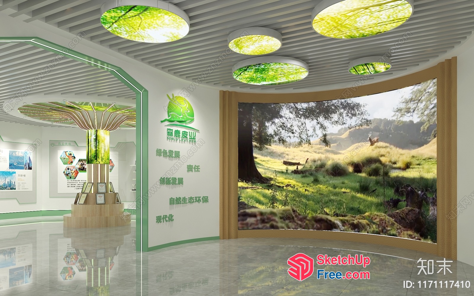 Modern Greenery-Inspired Interior 3D SketchUp File