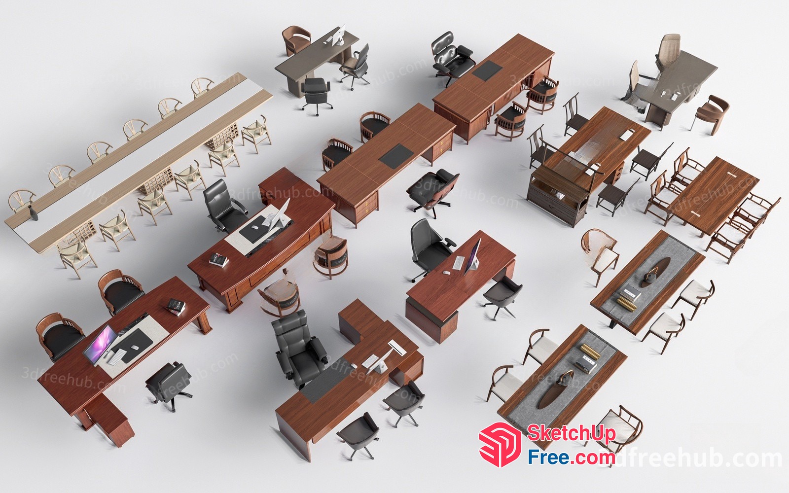 3D Office Furniture Collection 3D SketchUp File