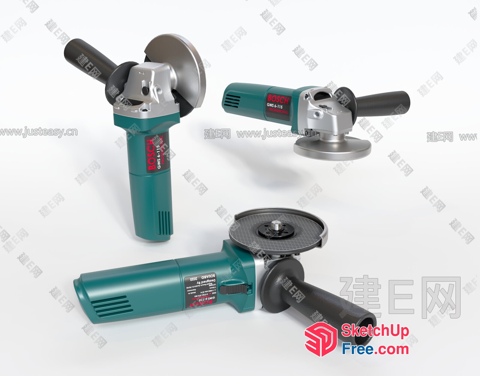 Bosch Angle Grinder 3D SketchUp File
