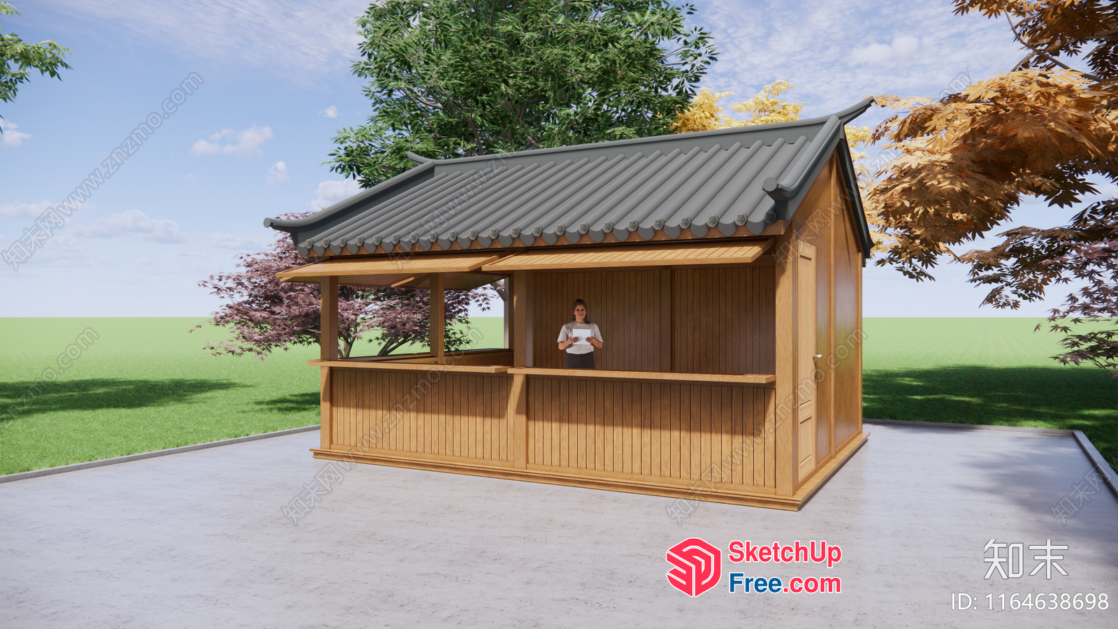 Traditional Japanese Food Truck 3D SketchUp File