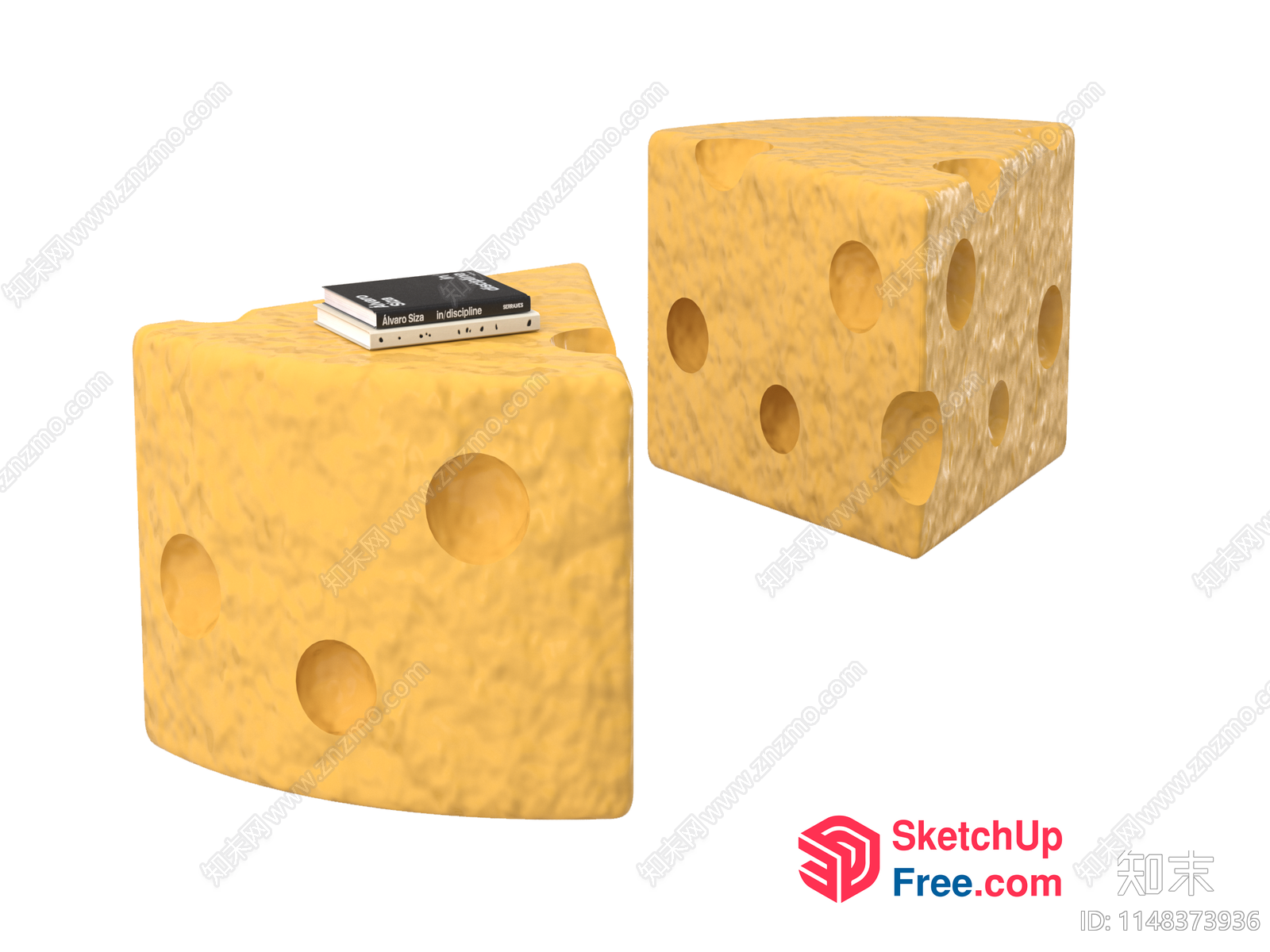 Modern Furniture With A Cheese Design Theme 3D SketchUp File