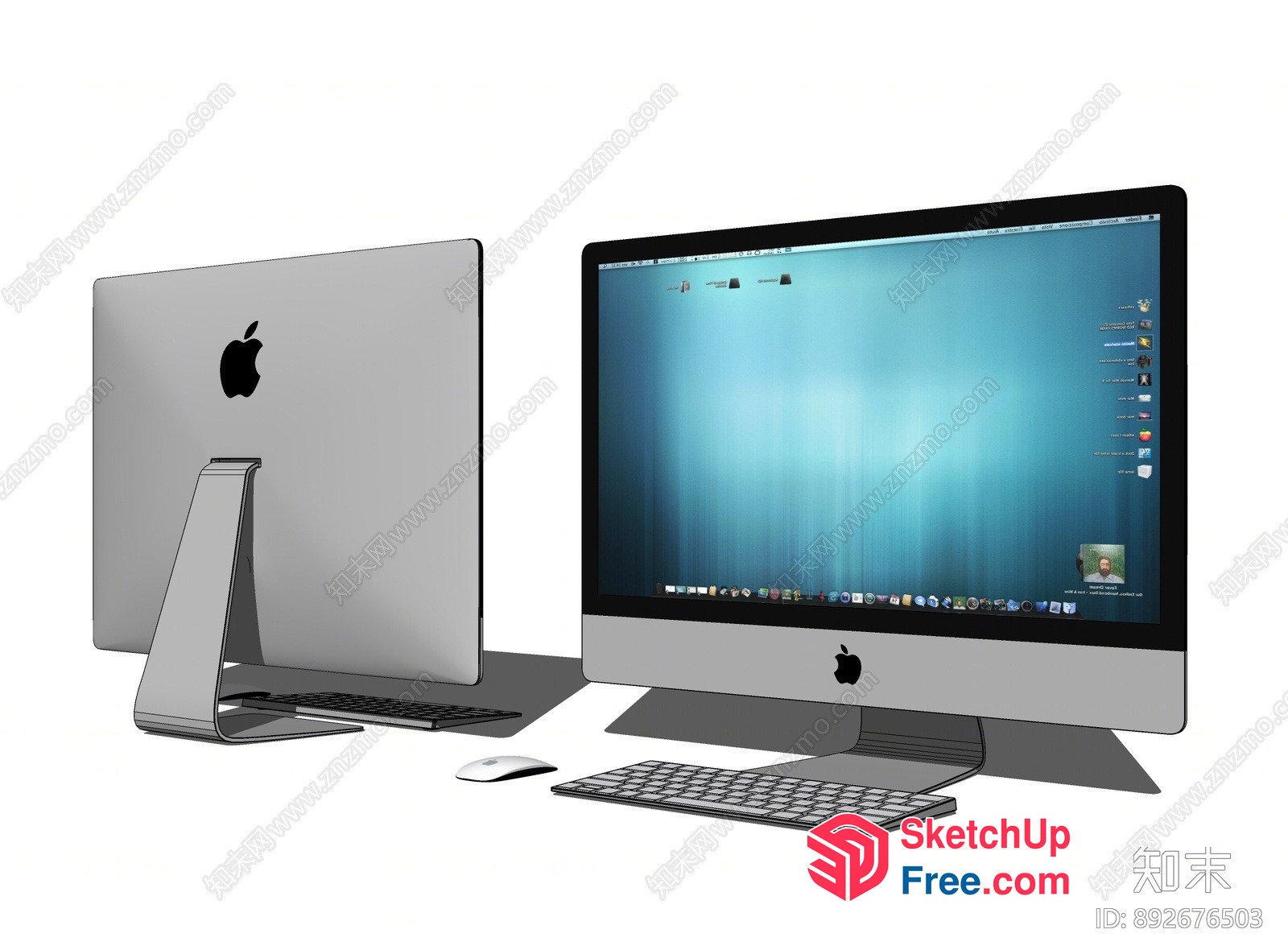 Apple Computer Setup 3D SketchUp File