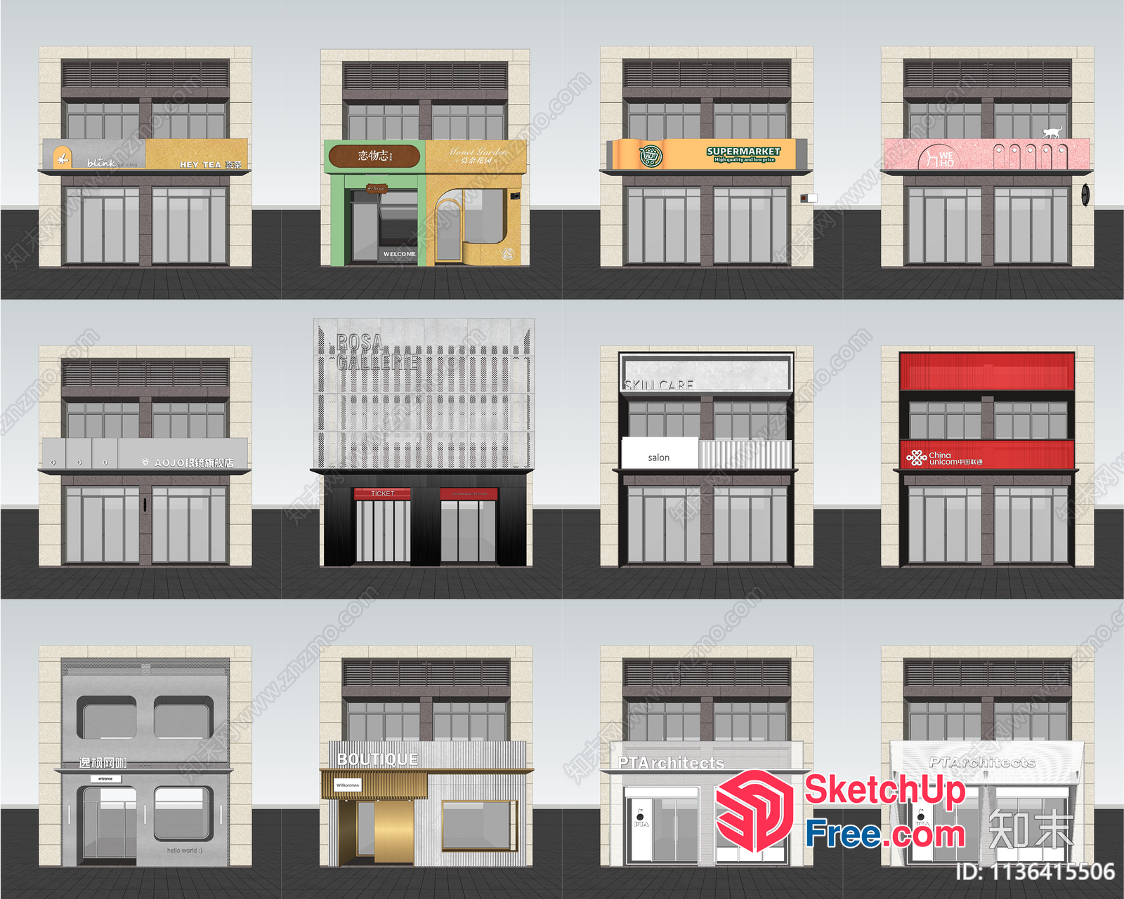Commercial Street Cladding 3D SketchUp File