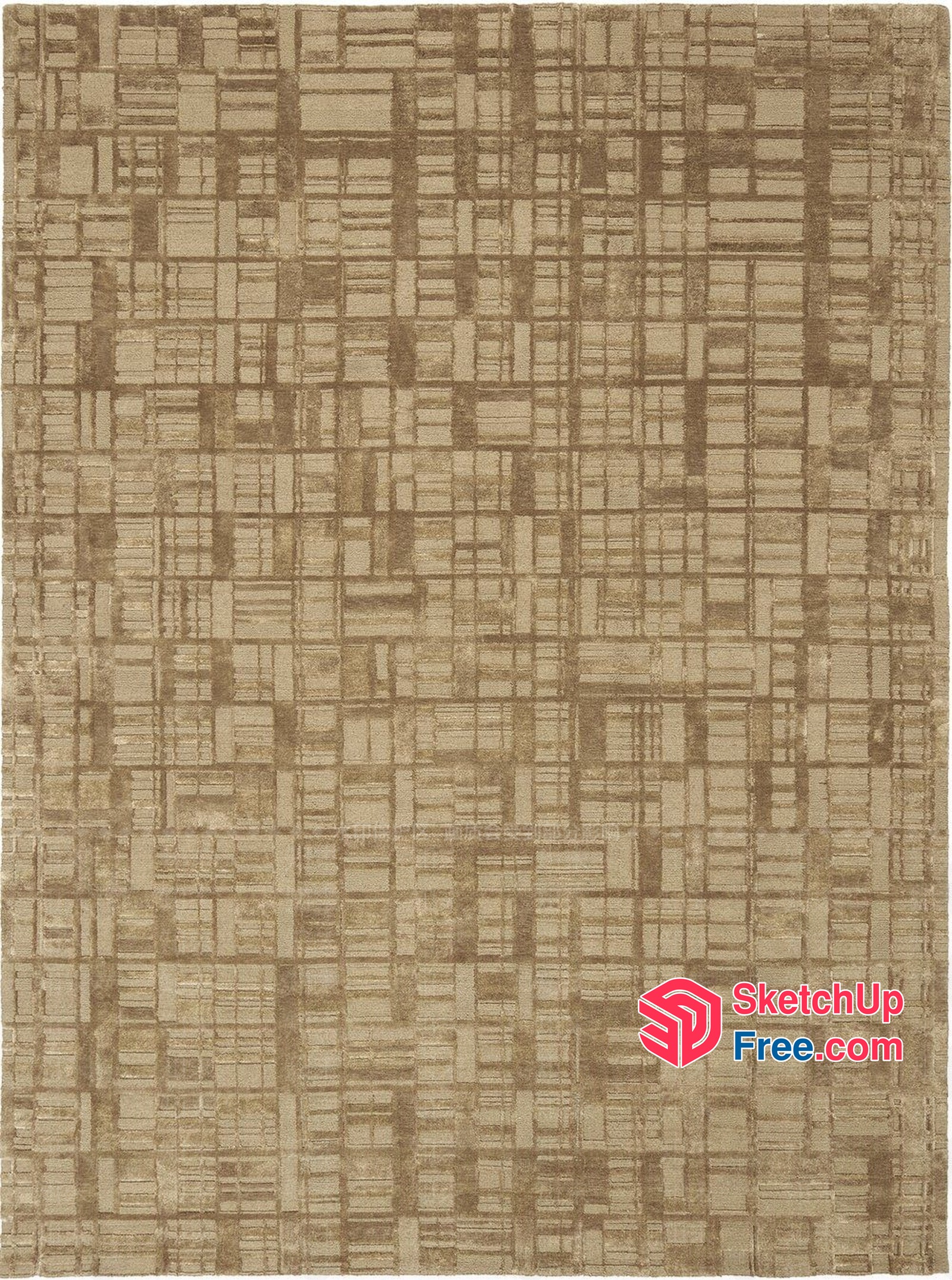 Abstract Geometric Patterned Rug 3D SketchUp File