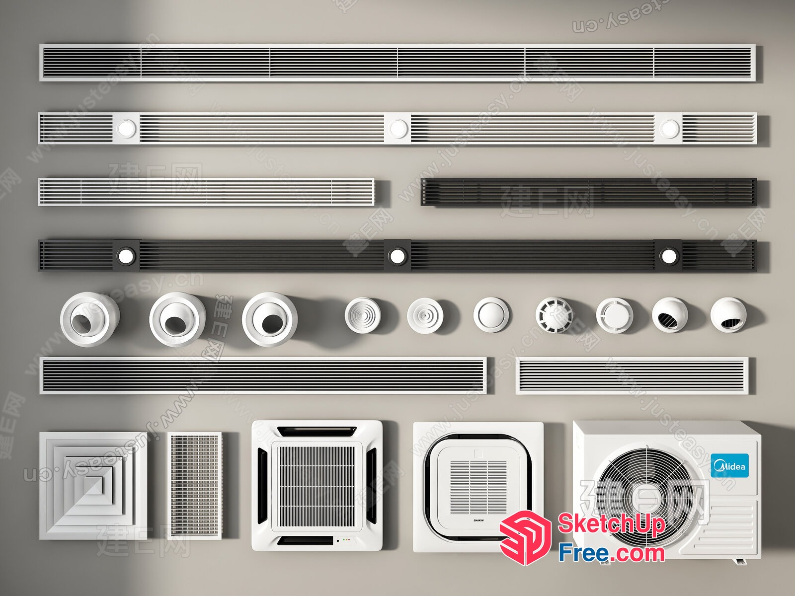 Air Conditioning And Heating Equipment 3D SketchUp File