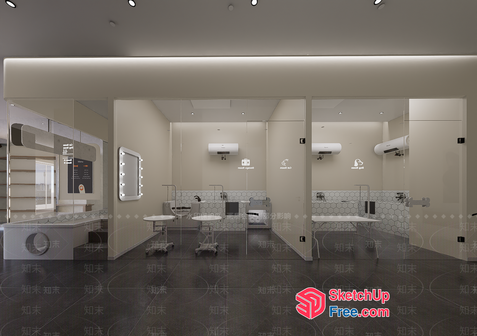 Modern Minimalist Bathroom Interior Design 3D SketchUp File