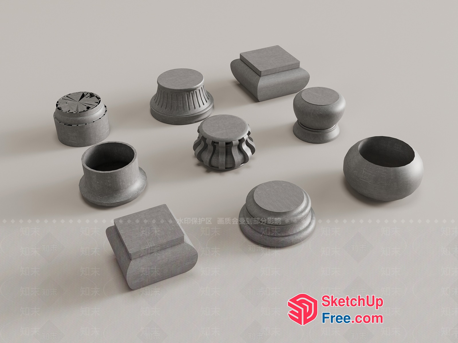 3D Models Of Various Furniture Pieces 3D SketchUp File