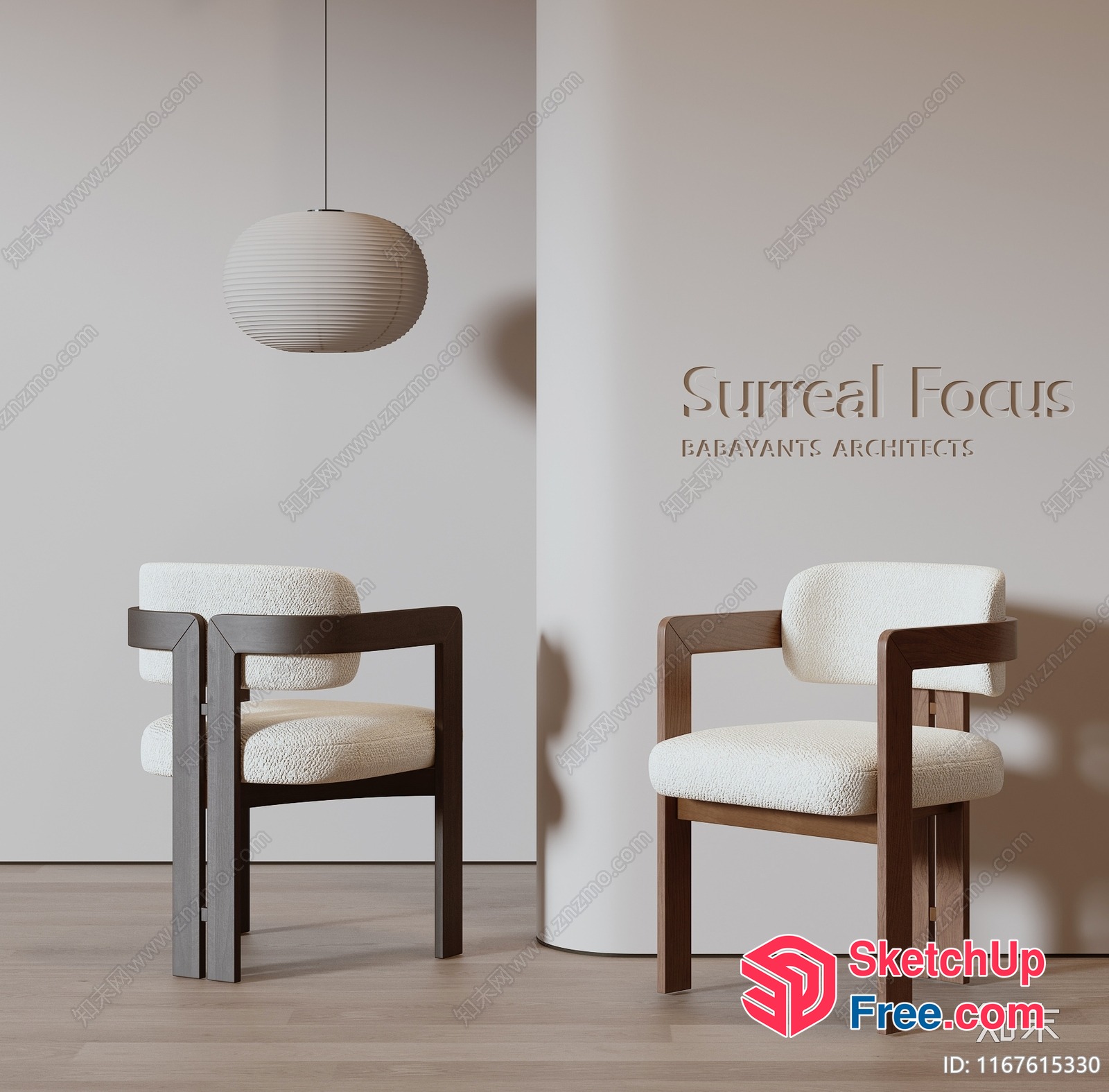 Surreal Focus Chairs 3D SketchUp File
