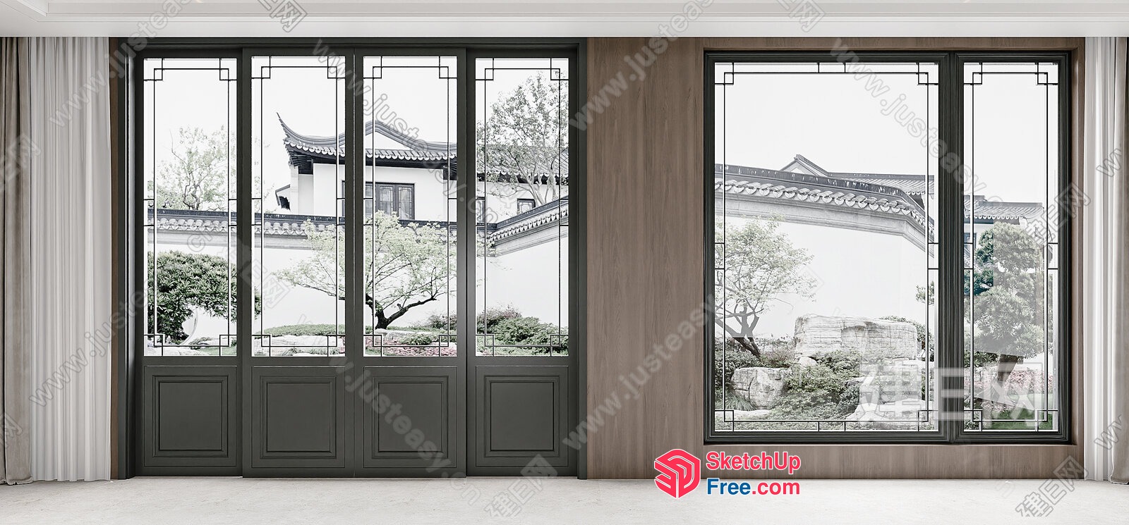 Elegant Traditional Chinese Architecture 3D SketchUp File