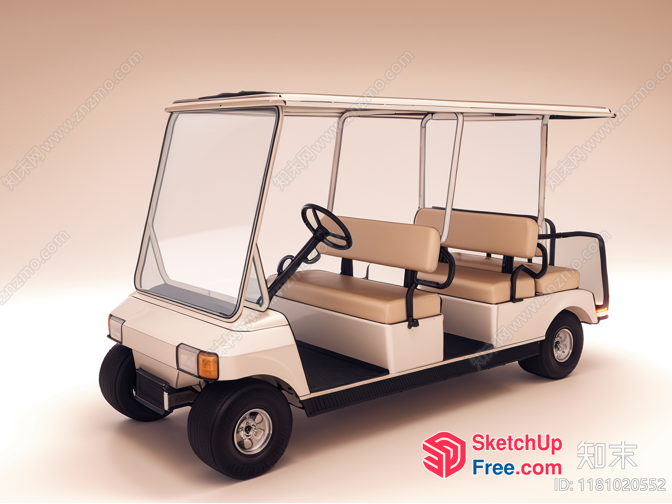 Golf Cart Interior Design 3D SketchUp File