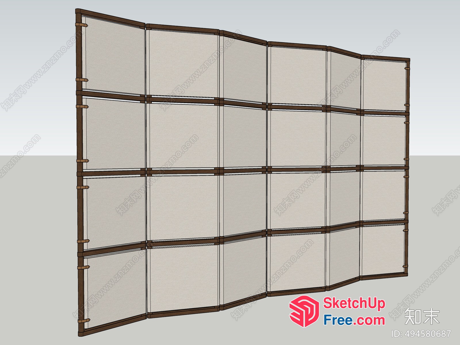 Partition Screen 3D SketchUp File