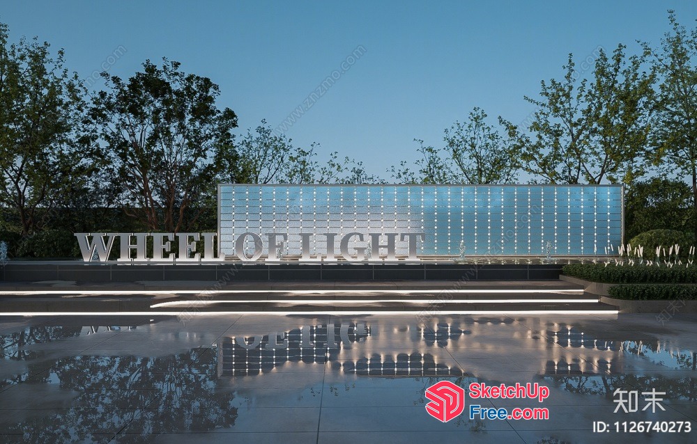 Wheel Of Light Sign 3D SketchUp File