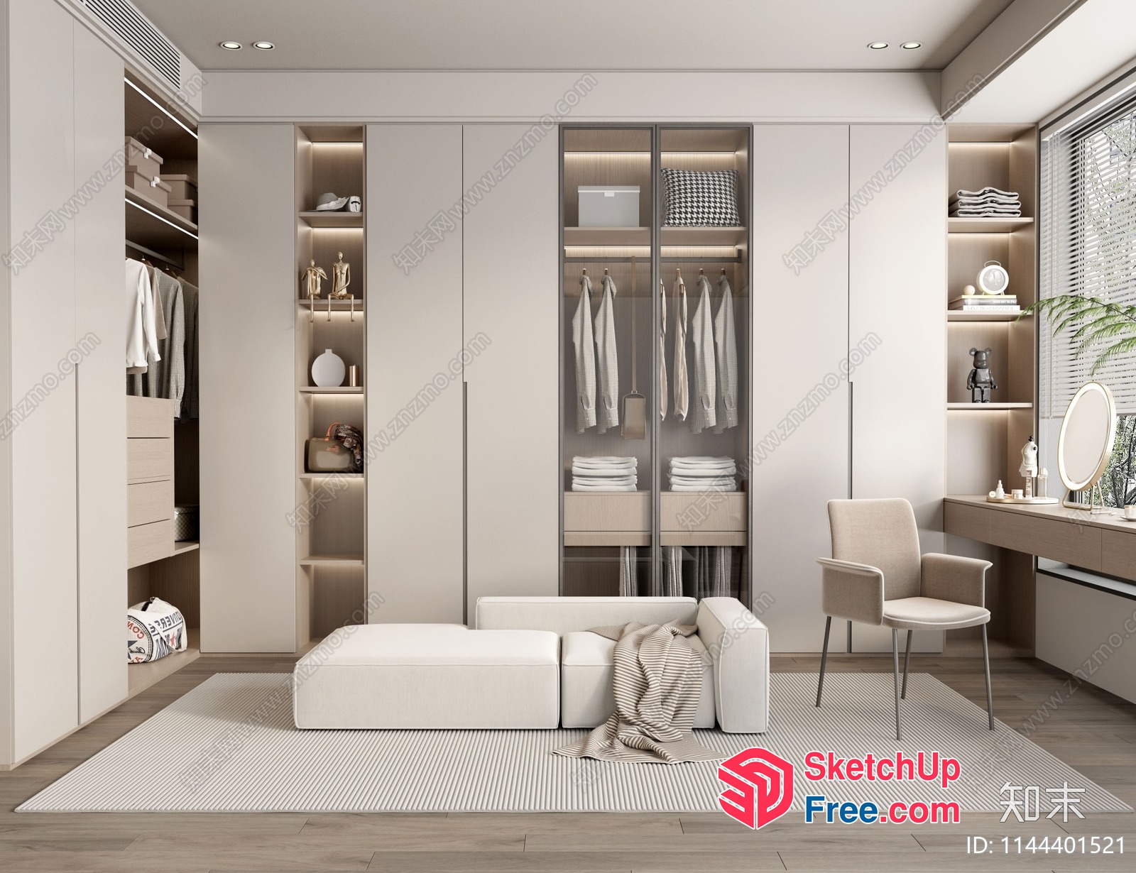 Elegant Minimalist Interior Design 3D SketchUp File