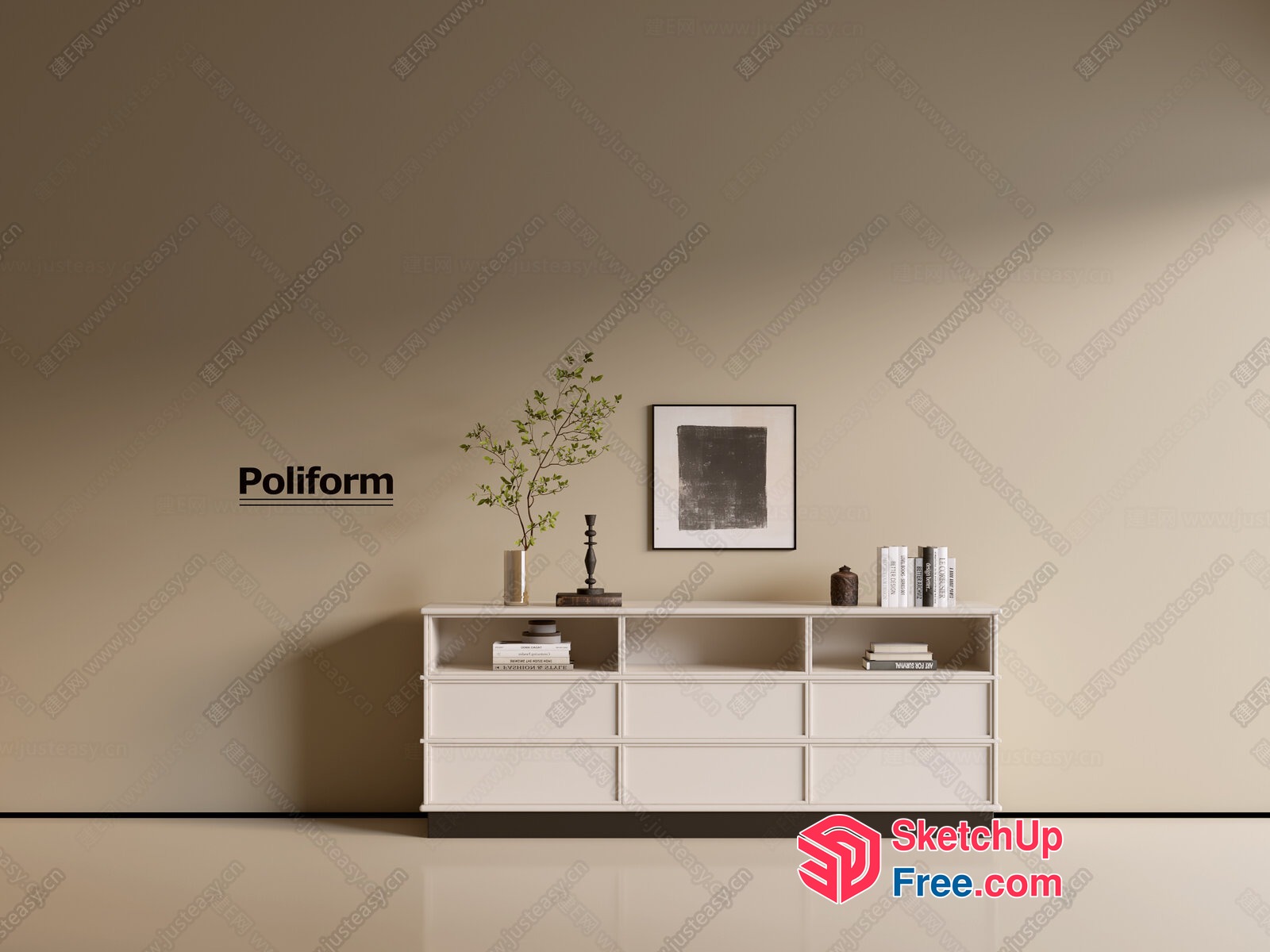 Minimalist Scandinavian Style Interior 3D SketchUp File