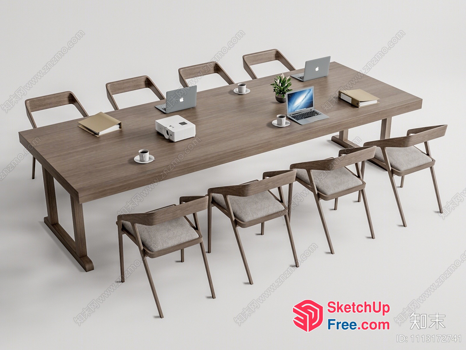 Modern Office Conference Room Furniture 3D SketchUp File
