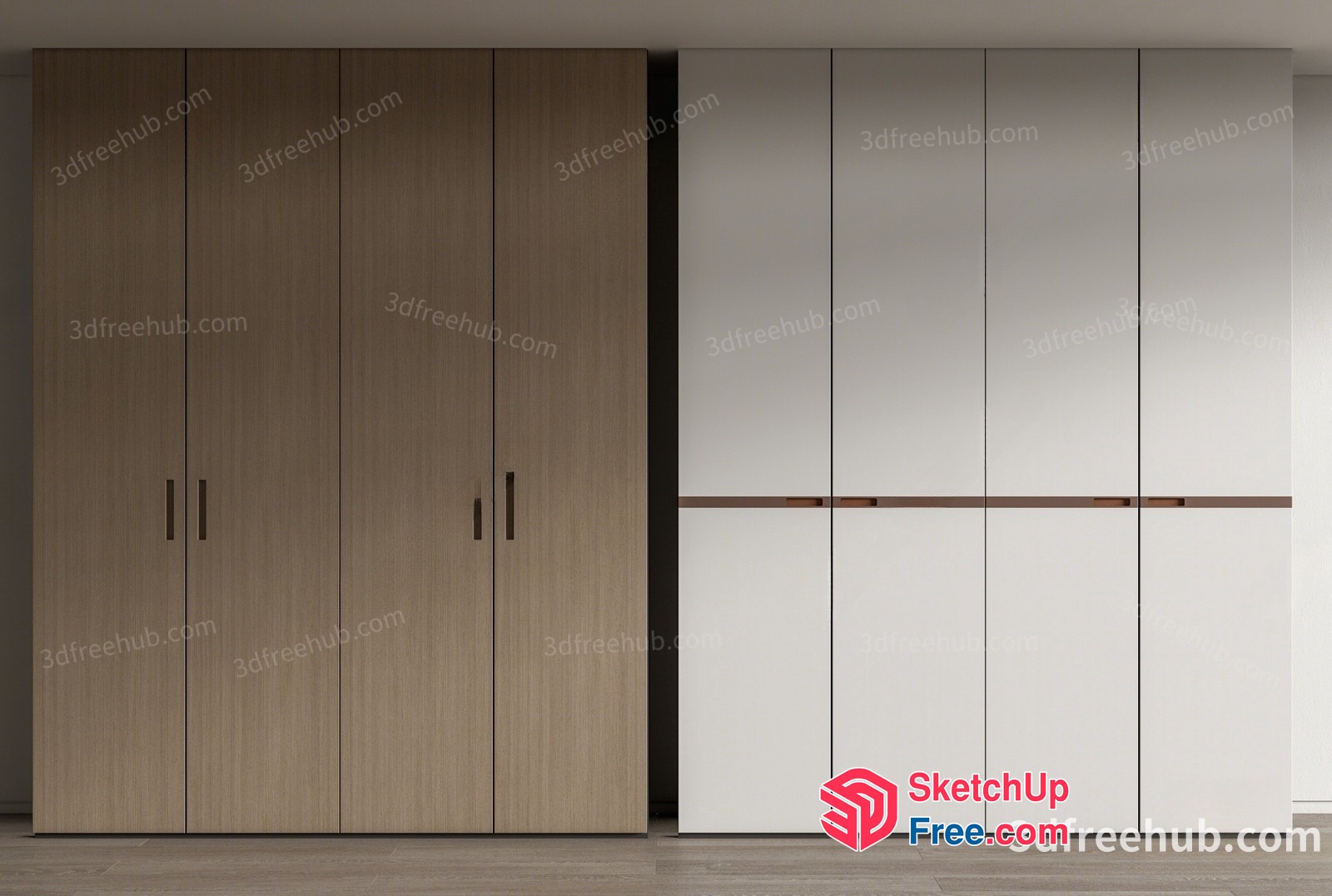 Modern Interior Furniture With Wardrobes And Cabinets 3D SketchUp File