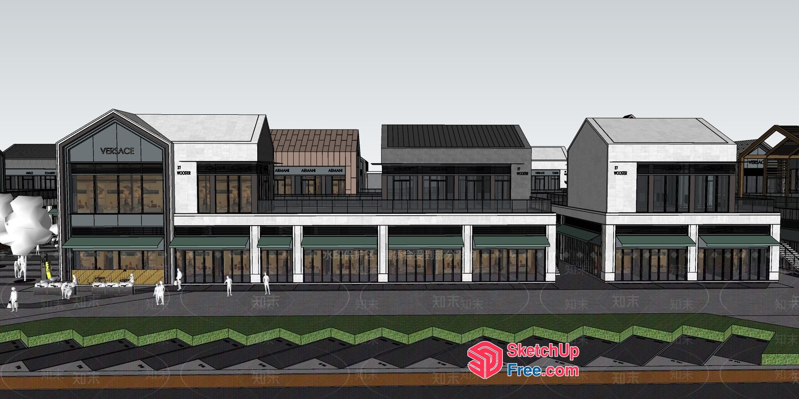 Commercial Street Cladding 3D SketchUp File