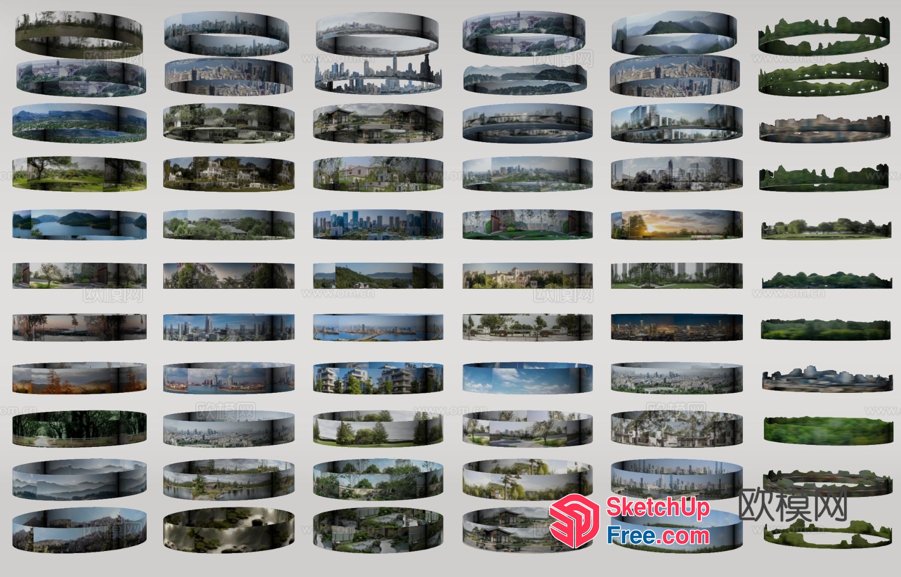 Cityscape Collage 3D SketchUp File