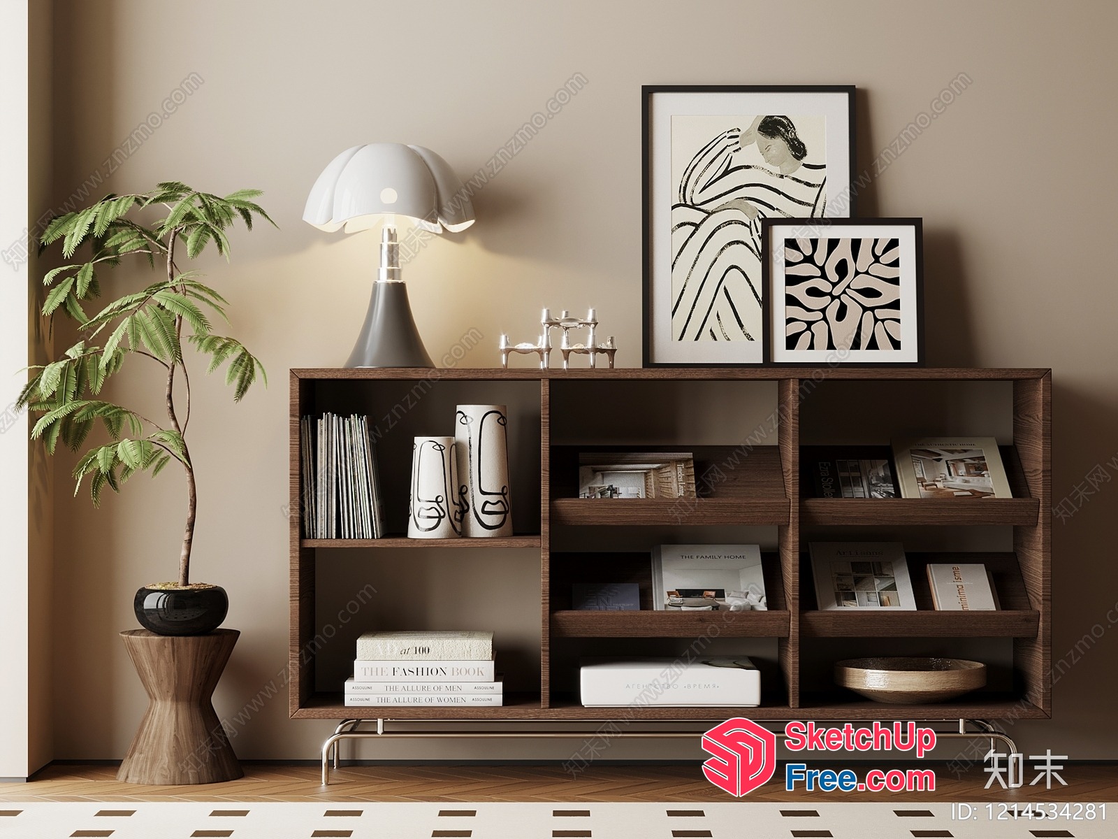 Minimalist European Style Interior Decor 3D SketchUp File