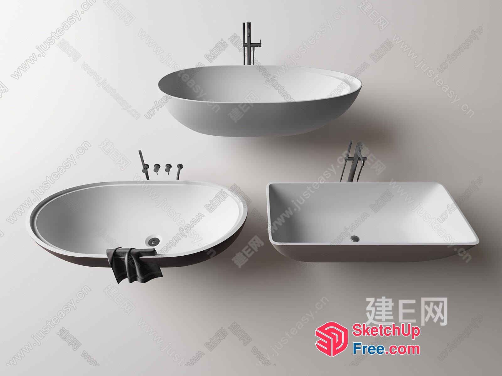 Bathroom Sink Collection 3D SketchUp File