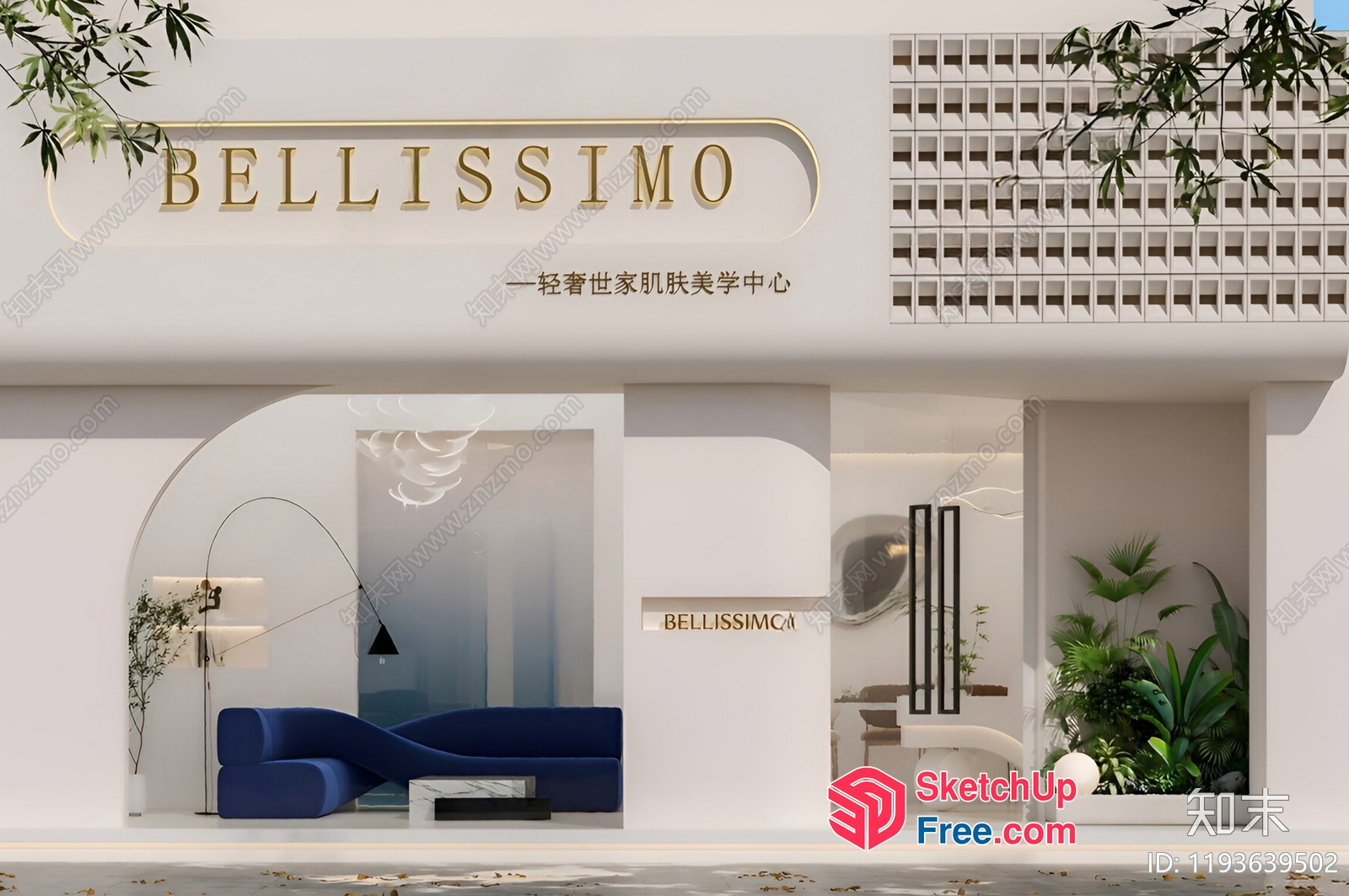 Modern Italian-Inspired Interior Design Showroom 3D SketchUp File