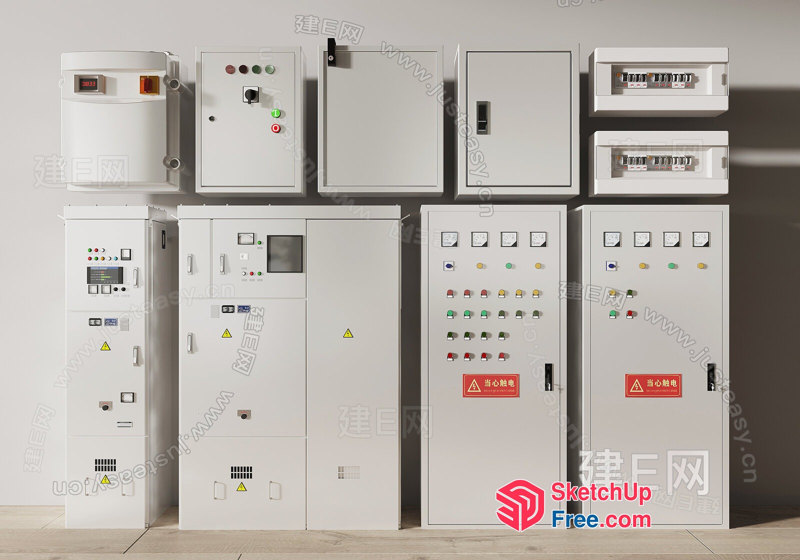 Electrical Control Panels And Equipment 3D SketchUp File
