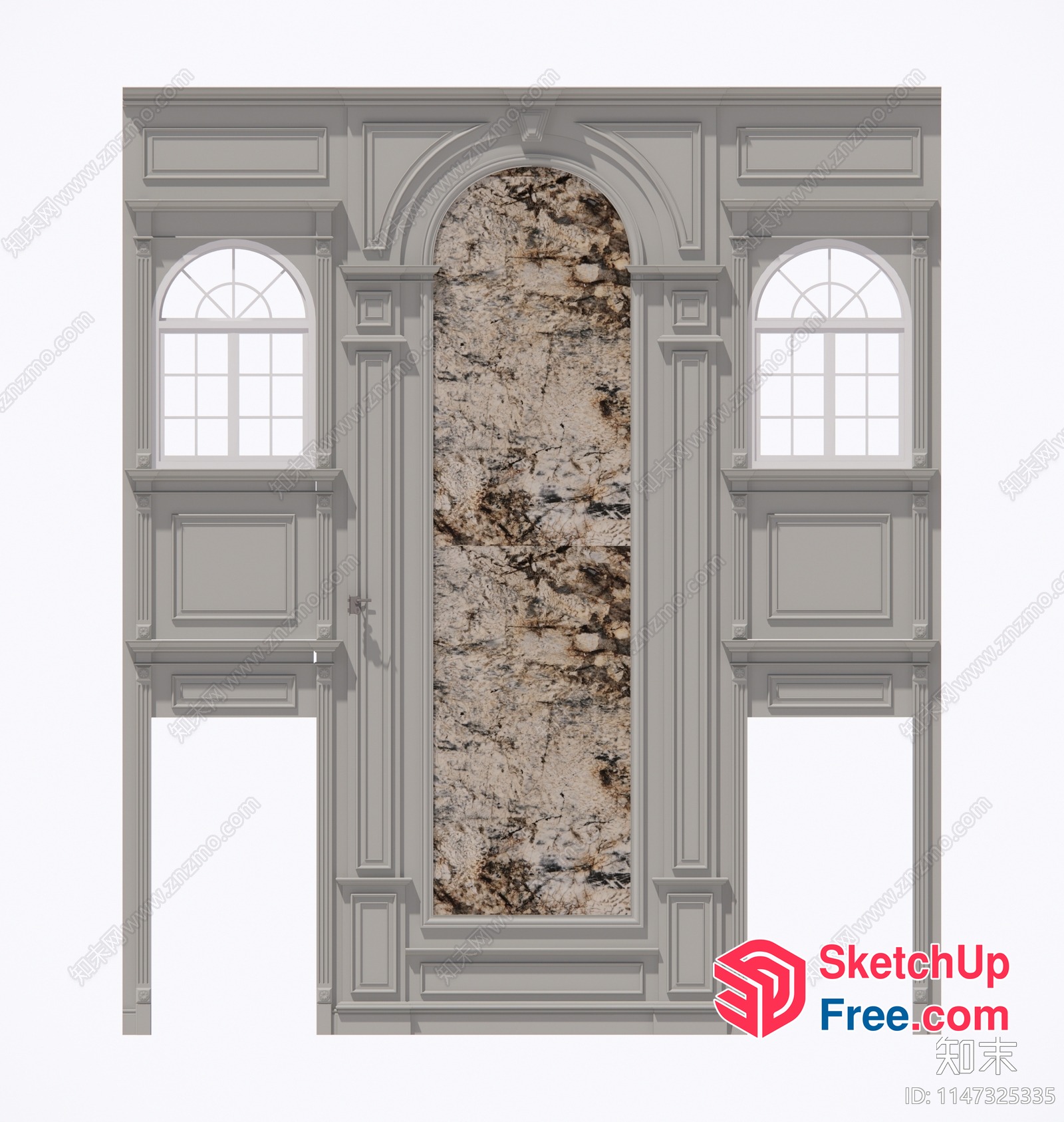 Ornate Window And Door Frame Design 3D SketchUp File