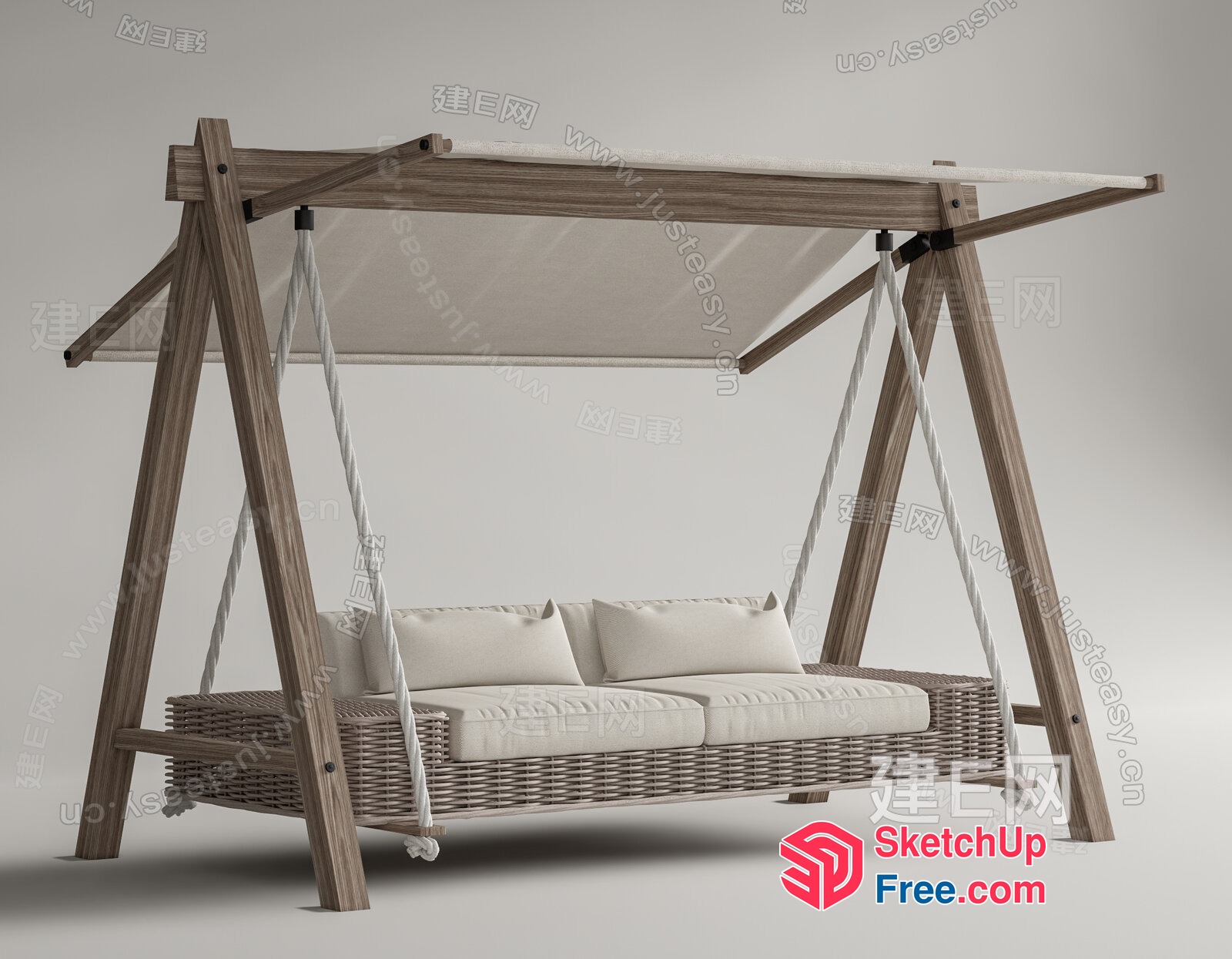 Elegant Outdoor Swing Chair 3D SketchUp File