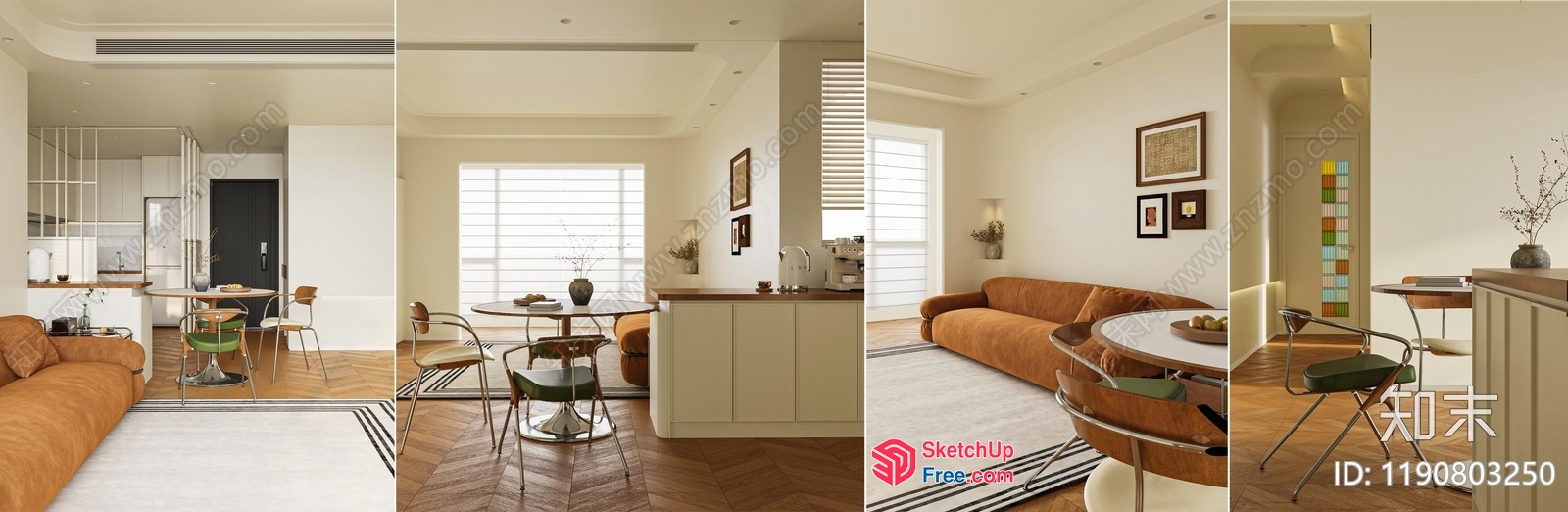 Elegant And Modern Living Room Interior 3D SketchUp File