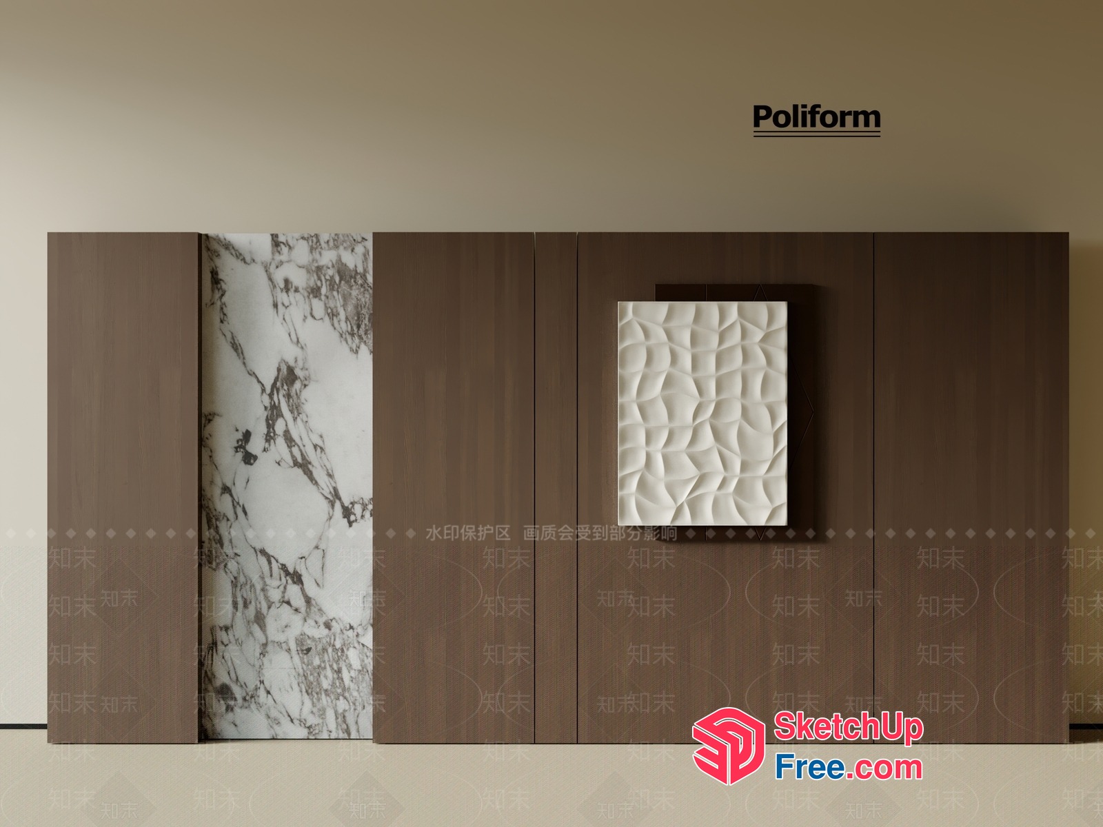 Poliform Furniture Collection 3D SketchUp File