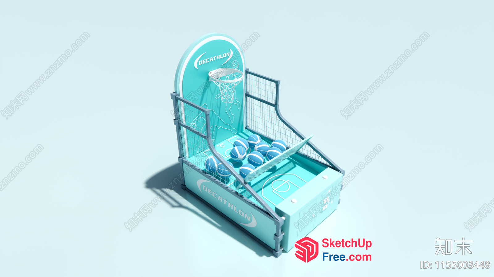 Basketball Game Machine 3D SketchUp File
