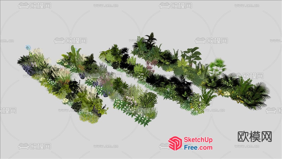 Exotic Greenery Collection 3D SketchUp File