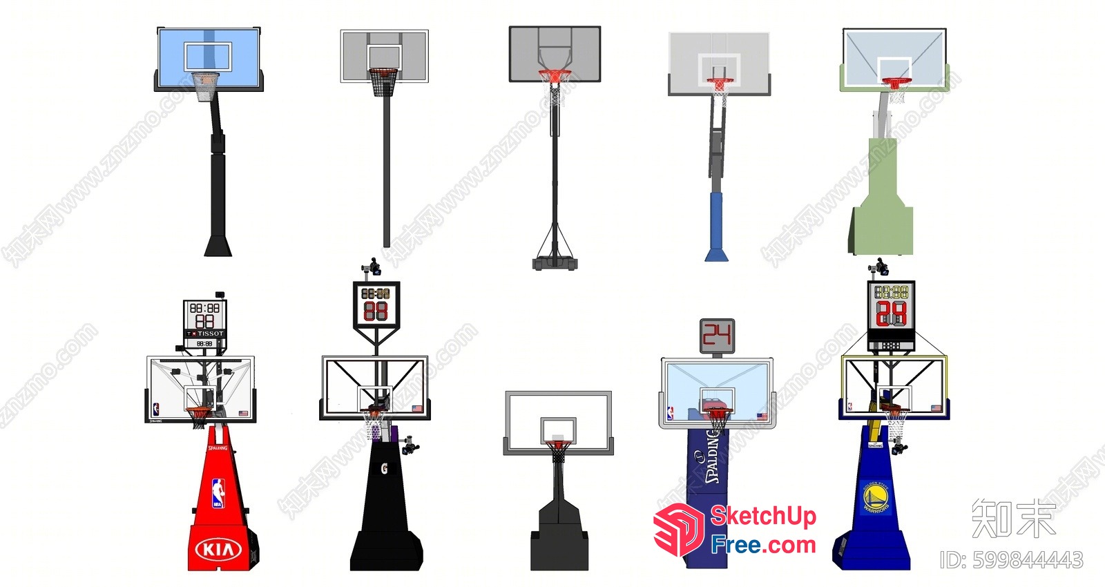 Basketball Hoop Collection 3D SketchUp File